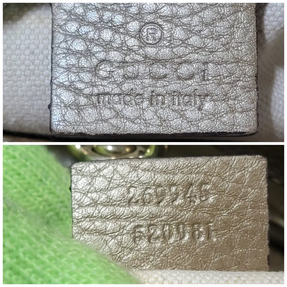 Gucci Bella Original Canvas GG Tote Bag Beige/Ebony